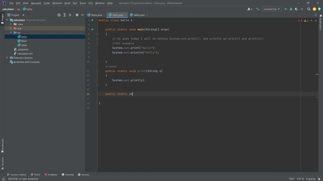Method print() and println in Java смотреть онлайн