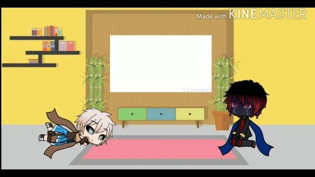 [Реакция]Инка и Еррора на анимации{Gacha Life}