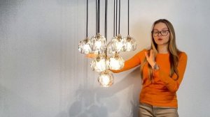 Видеообзор на люстру Boule De Cristal Round Cluster Chandelier 10