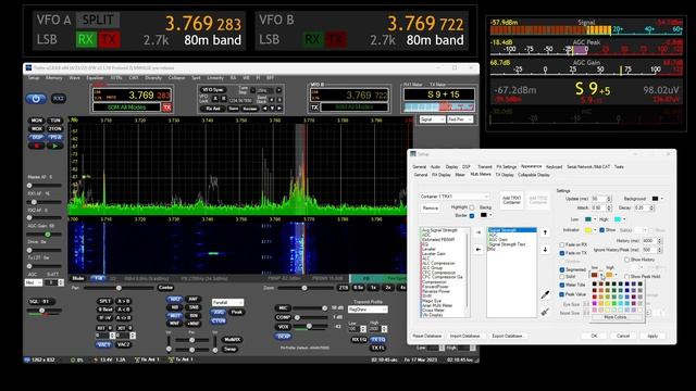 Thetis 2.9.0.8 pre-release - Meters Overview