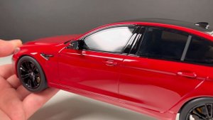 Unboxing of BMW M5 Competition (F90) 1:18 Scale Model Car by GT Spirit (4K)