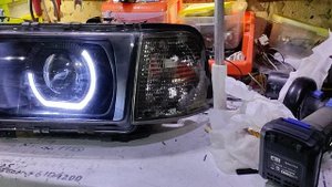 улучшенные фары Ауди 80 В4