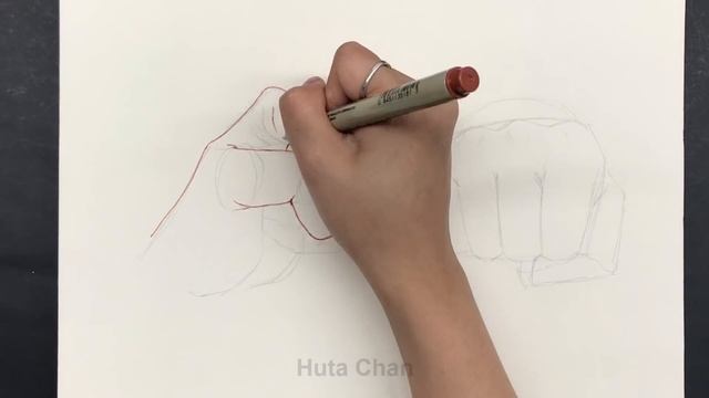 HOW TO DRAW HANDS  Male Version  Huta Chan