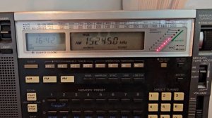 Океан-214.  КВ5 перестроен на 19 метров. 15245 кгц. Voice of Korea