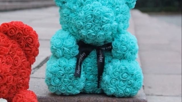 Медведи из роз - это подарок или ритуальное украшение? #2