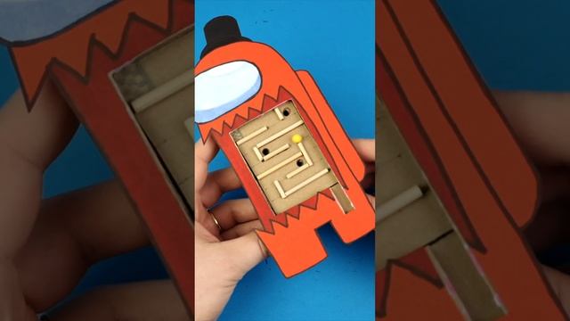 DIY Among Us Walkthrough Maze Cardboard Game #shorts