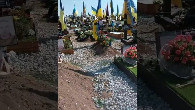 ??Такая картина сейчас по всей Украине
Это кладбище в Кривом Роге.
Как и во многих других областях