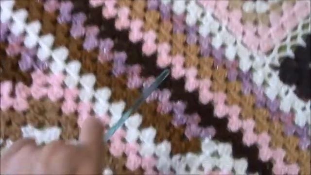 Бабушкин квадрат. Вязаный плед. смотреть онлайн