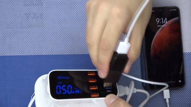 Зарядная станция на 8 портов  зарядное устройство для телефона с быстрой зарядкой Quick Charge 3.0