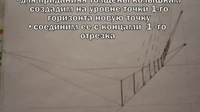 Как нарисовать забор с Марией ( рисуем с построением диагоналей) смотреть онлайн