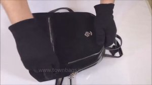 Женский рюкзак 1051 Black из натуральной кожи для девушки