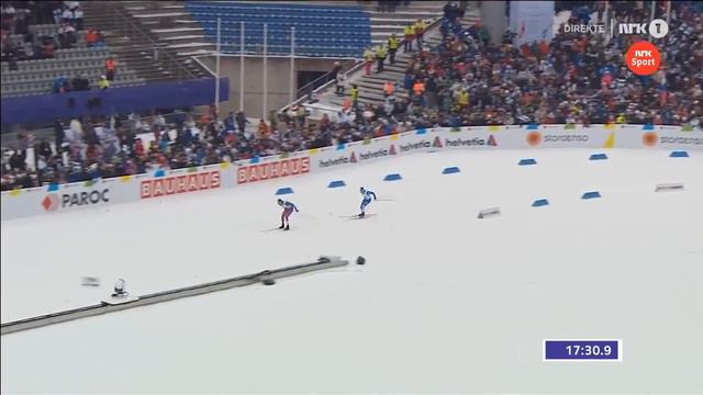 Финиш командного спринта Лахти 2017 смотреть онлайн