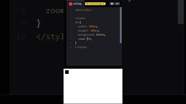 Zoom Property In Css | Css One Liner #css3 #csscode #htmlcss