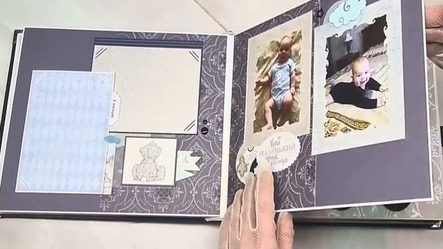 Скрапбукинг ♡ Фотоальбом для ребёнка, ручная работа смотреть онлайн