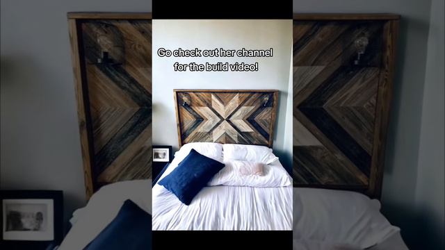 This headboard turned out beautifully! Our reclaimed wood planks are so versatile and can be used f