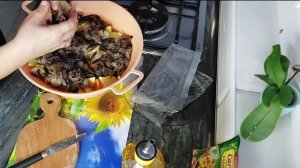 !!! Картофель запечённый с опятами, просто и вкусно ?!!!