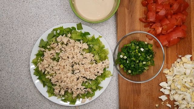 Овощной салат без майонеза. Легкий, вкусный и сытный салат.