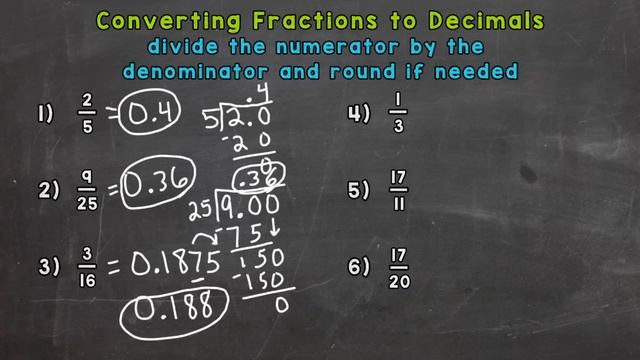 How to Convert Fractions to Decimals смотреть онлайн