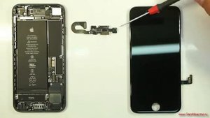 Часть 1 почему не работает фронтальная камера и датчик света на iPhone 7, своими руками, айфон 7