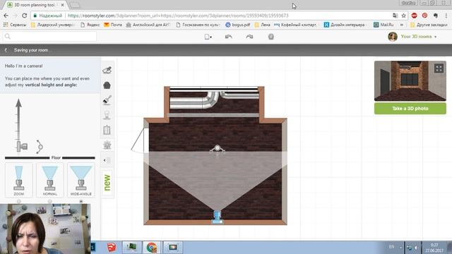 Урок 3 по Roomstyler на русском языке. Декор стен, пола и потолка в 3d стиль интерьера Лофт смотреть онлайн
