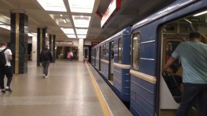 Электропоезд 81-717/714(ММЗ) "Номерной" на станции Партизанская