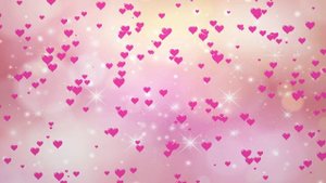 Розовые сердечки. Видеофон для монтажа