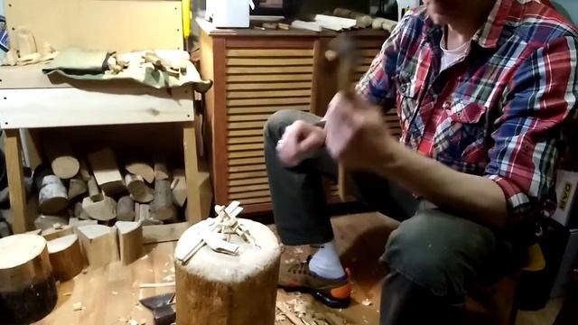 20. Этапы изготовления Богородской игрушки Кузнецы. Часть 20 смотреть онлайн