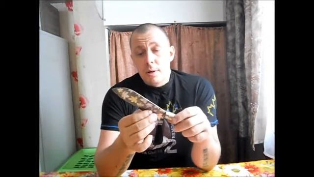 Самодельный поварской нож САНТОКУ смотреть онлайн