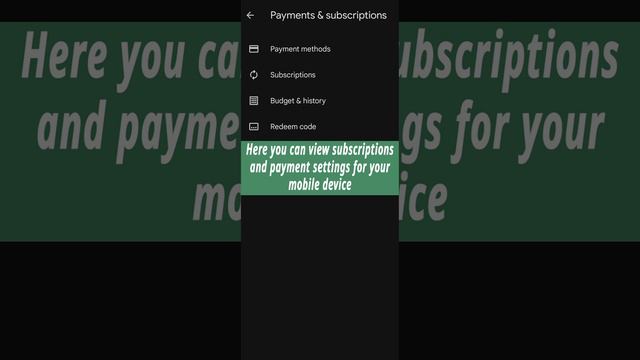 How can you Add or Remove Payment Method on Android? #android #payment #shortvideo #meta