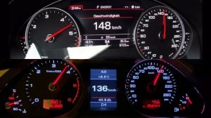 Audi A6 3.0 TDI C6 vs C7 0-200 acceleration 326ps vs 290ps