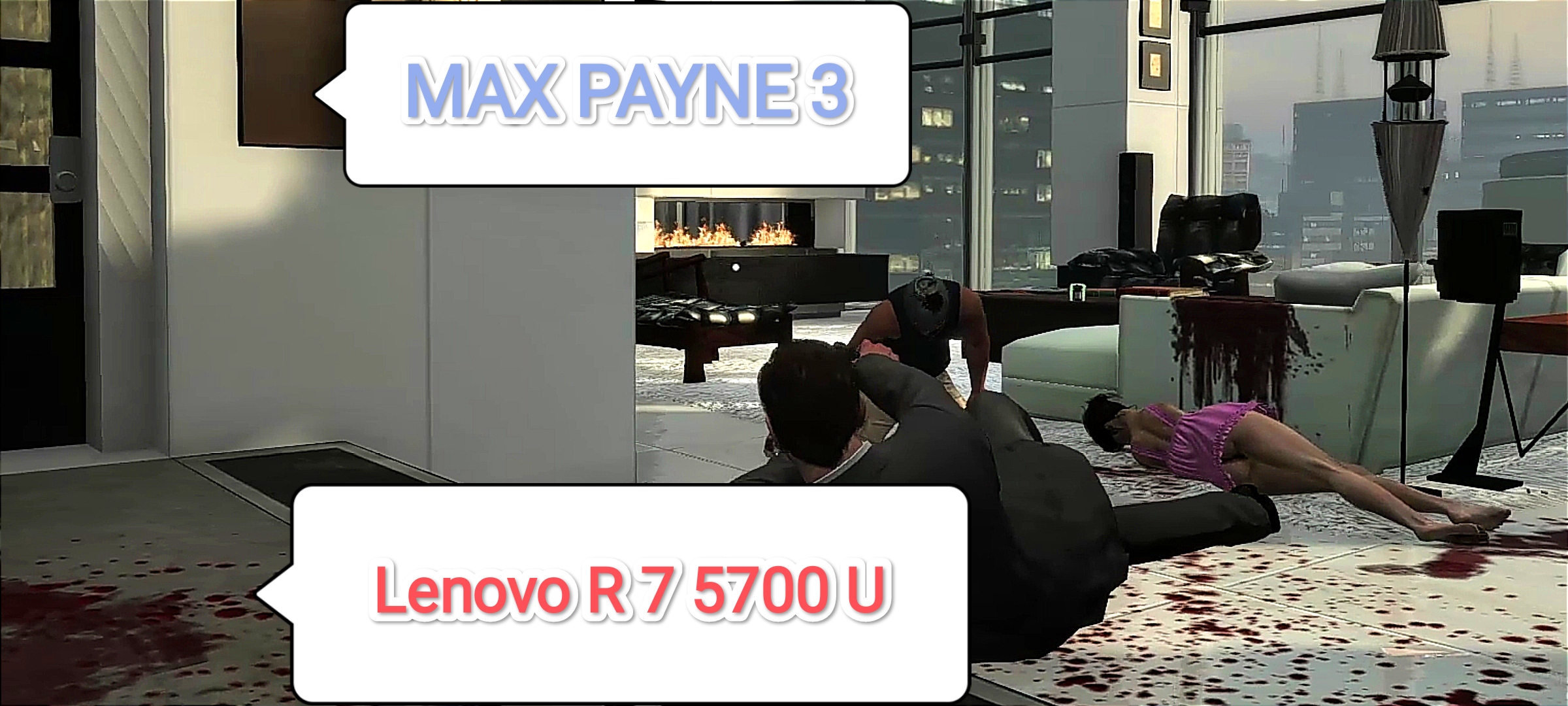 Max Payne 3 - настройки для 60 фпс на Lenovo R 7 5700 U