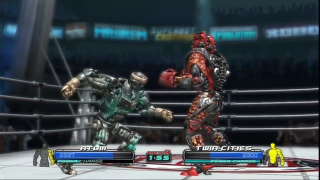 REAL STEEL THE VIDEO GAME - ATOM vs TWIN CITIES (VICTORY DANCE)