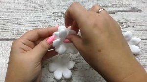РЕЗИНОЧКИ С РОМАШКАМИ, БЫСТРО И ПРОСТО, МК/DIY//РОМАШКИ ИЗ ФОАМИРАНА ЗА 10 МИНУТ