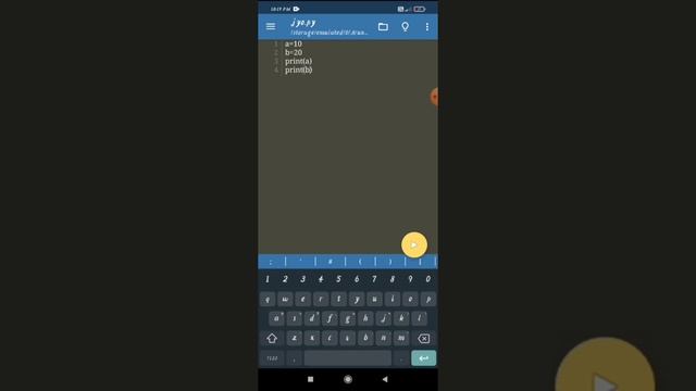 How to  use python in mobile pydroid3 tutorial in telugu ? working ??