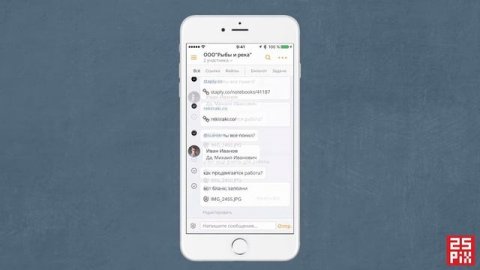 Мобильное предприятие. Приложение - Сообщения