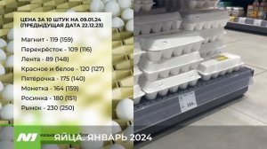 ЯЙЦА. ЯНВАРЬ 2024