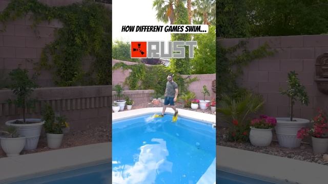 How different Games Swim… #gaming #shorts