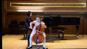 Romberg C Major Cello Sonata mvt 1 Allegro played by Kanon Huang (7 years old)