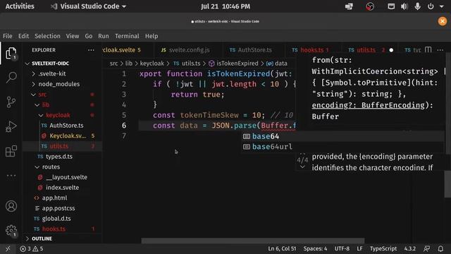 Sveltekit + OpenID Auth (Todo App) | Part 15 isTokenExpired helper смотреть онлайн