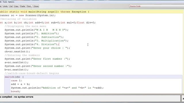 MENU DRIVEN PROGRAM USING SWITCH CASE TO CALCULATE || JAVA CLASS by ASHISH смотреть онлайн