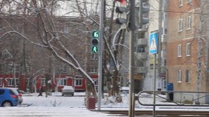 Светофор в Перми (видео + звук)