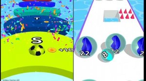 Marble Run 3D vs AZ Run - Numbers and Alphabet