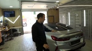 как смотрится матовая полиуретановая и виниловая пленка? BMW M8