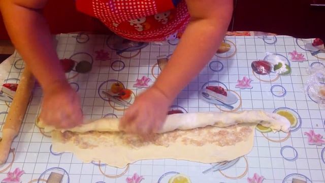 Пельмени-розочки на сковородке/ Ленивые пельмени