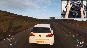 Volkswagen Golf 6 R - Forza Horizon 4 | Logitech g29 gameplay