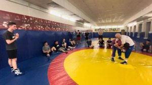 Бросок обратным захватом рук, контрприём против прохода в ноги. Шамиль Османов