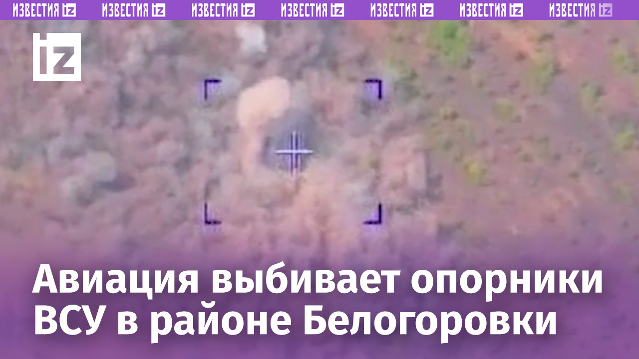 Уничтожение опорных пунктов ВСУ точными ударами российской авиации в районе Белогоровки