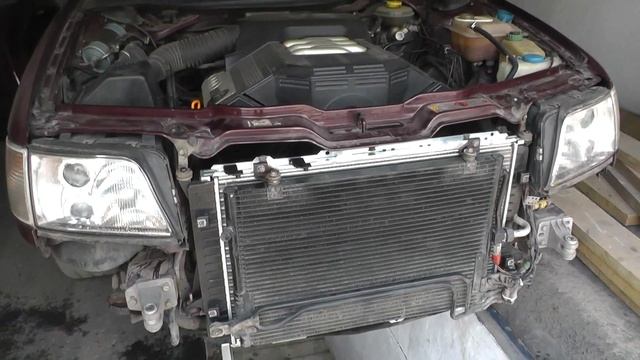Замена радиатора охлаждения двигателя ауди A6 C4 смотреть онлайн