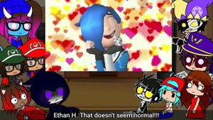The Ethans + Fandoms React To:Mario Reacts To Nintendo Memes 6 Ft. Tari By SMG4 (Gacha Club)