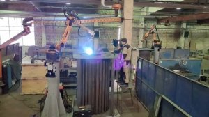Сварочный робот для трубной решетки котла